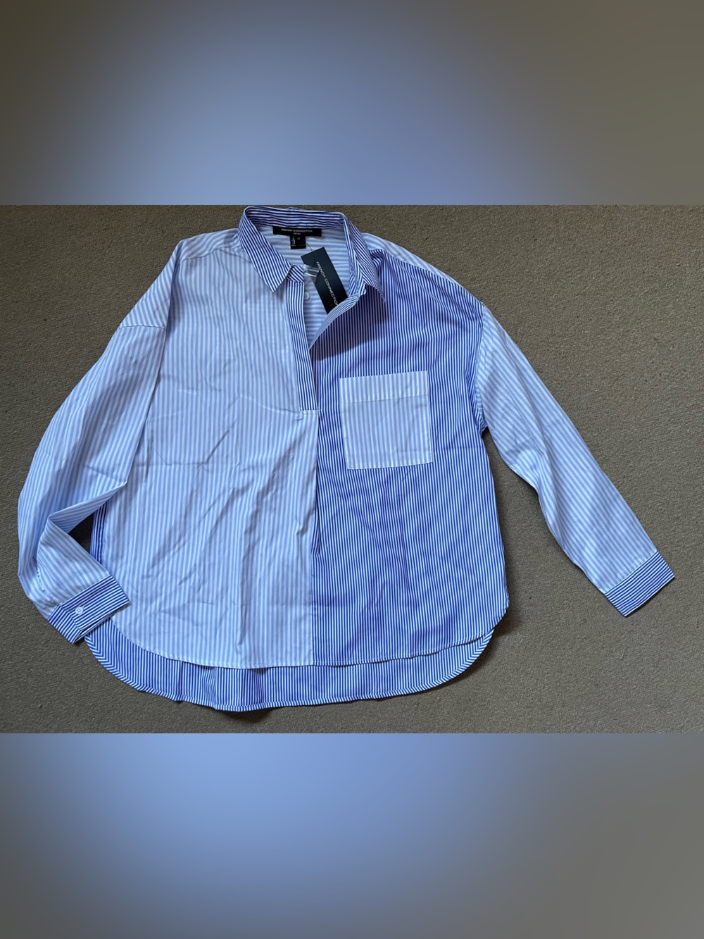 French Connection multi-stripe shirt